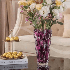 Bình hoa pha lê Bohemia Samba 30,5 cm nhiều màu