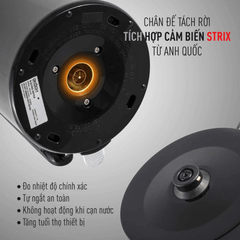 Ấm siêu tốc GKÖCH 1000W 1L HB-K0680 màu đen