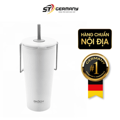 Cốc giữ nhiệt có ống hút đi kèm GKÖCH dung tích 600ml màu trắng