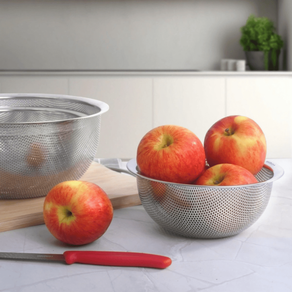 Bộ 3 rổ inox 16-20-24cm GKÖCH MYDH1012 không có tay cầm