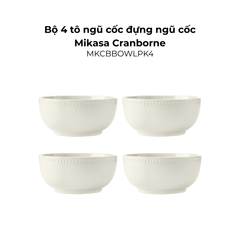 Đồ dùng bàn ăn Mikasa Cranborne nhiều món, chất liệu gốm đá