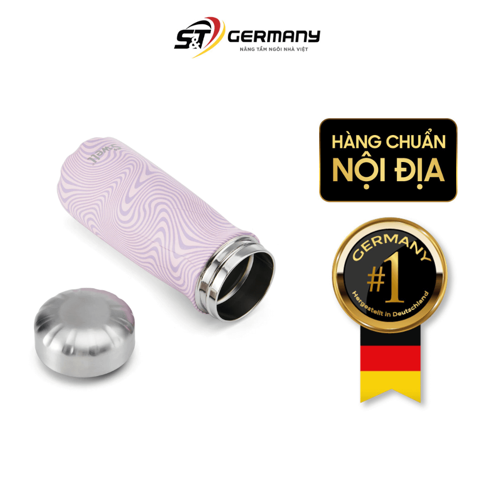 Bình cách nhiệt S'well bằng thép không gỉ, dòng du lịch, 470ml