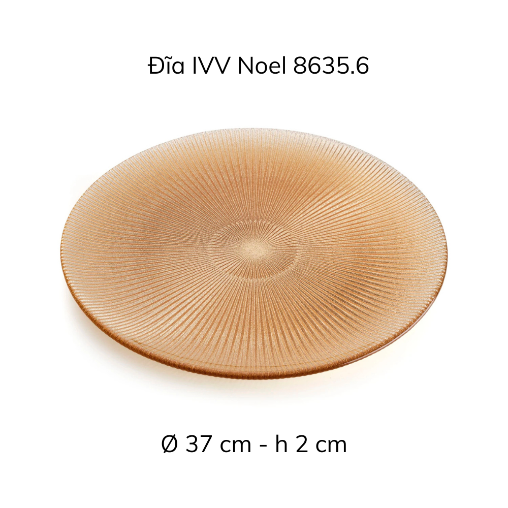 Đĩa tròn Centerpiece 37cm IVV Noel, nhiều màu