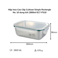 Hộp Inox Cao Cấp Cuitisan Simple nhiều dung tích