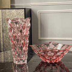 Bình hoa pha lê Bohemia Samba 30,5 cm nhiều màu