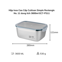 Hộp Inox Cao Cấp Cuitisan Simple nhiều dung tích