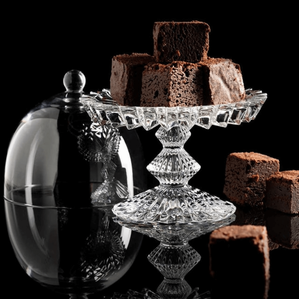 Đĩa chân đế có nắp Rogaska Windsor 12cm