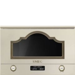 Lò vi sóng kèm nướng Smeg Cortina MP722PO màu kem
