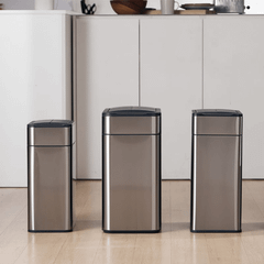 Thùng rác cảm biến ELPHECO mở hai cánh có kẹp giữ túi rác nhiều dung tích, nhiều màu