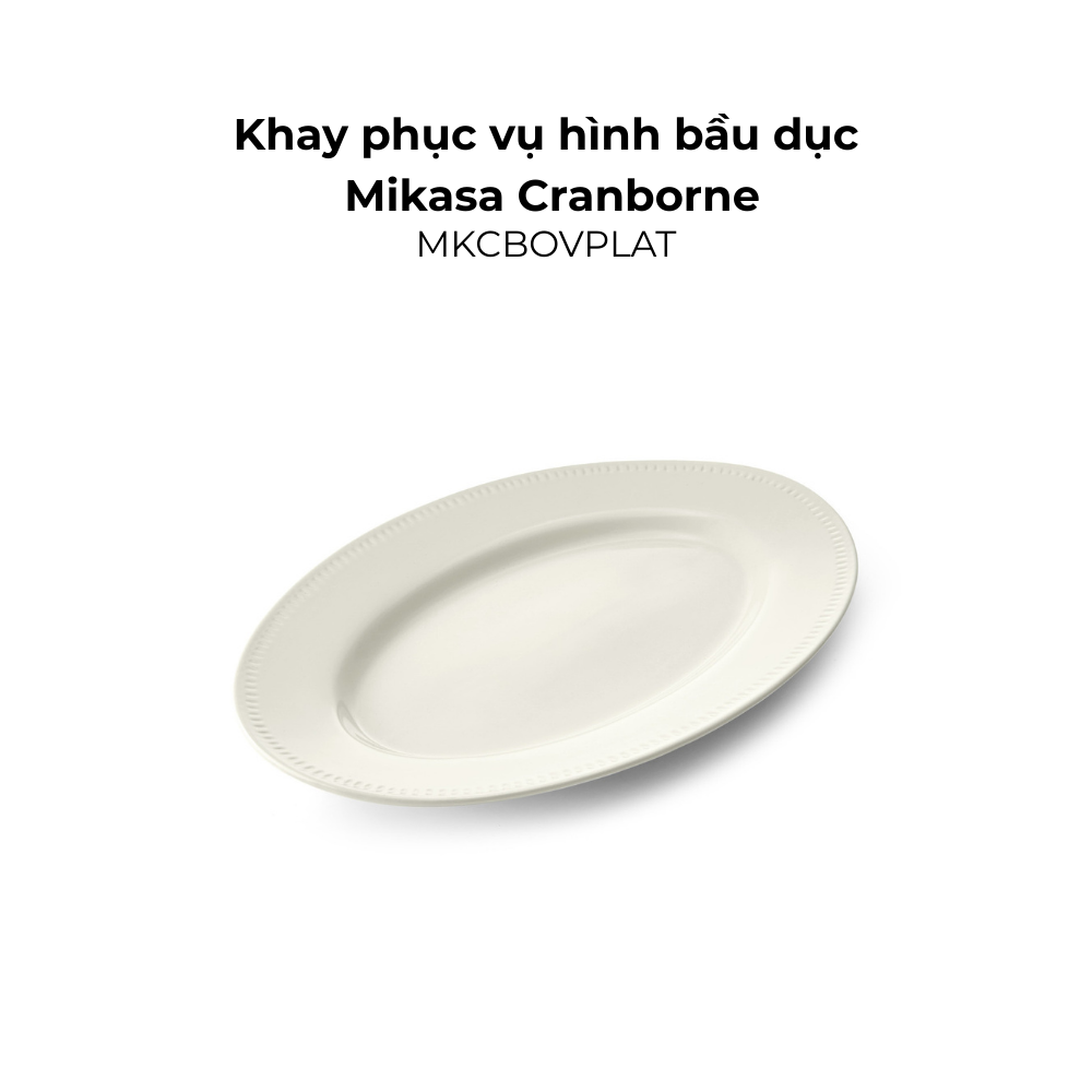 Đồ dùng bàn ăn Mikasa Cranborne nhiều món, chất liệu gốm đá
