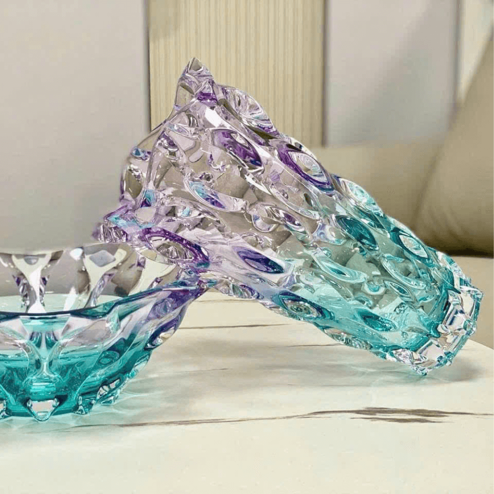 Bình hoa pha lê Bohemia Samba 30,5 cm nhiều màu