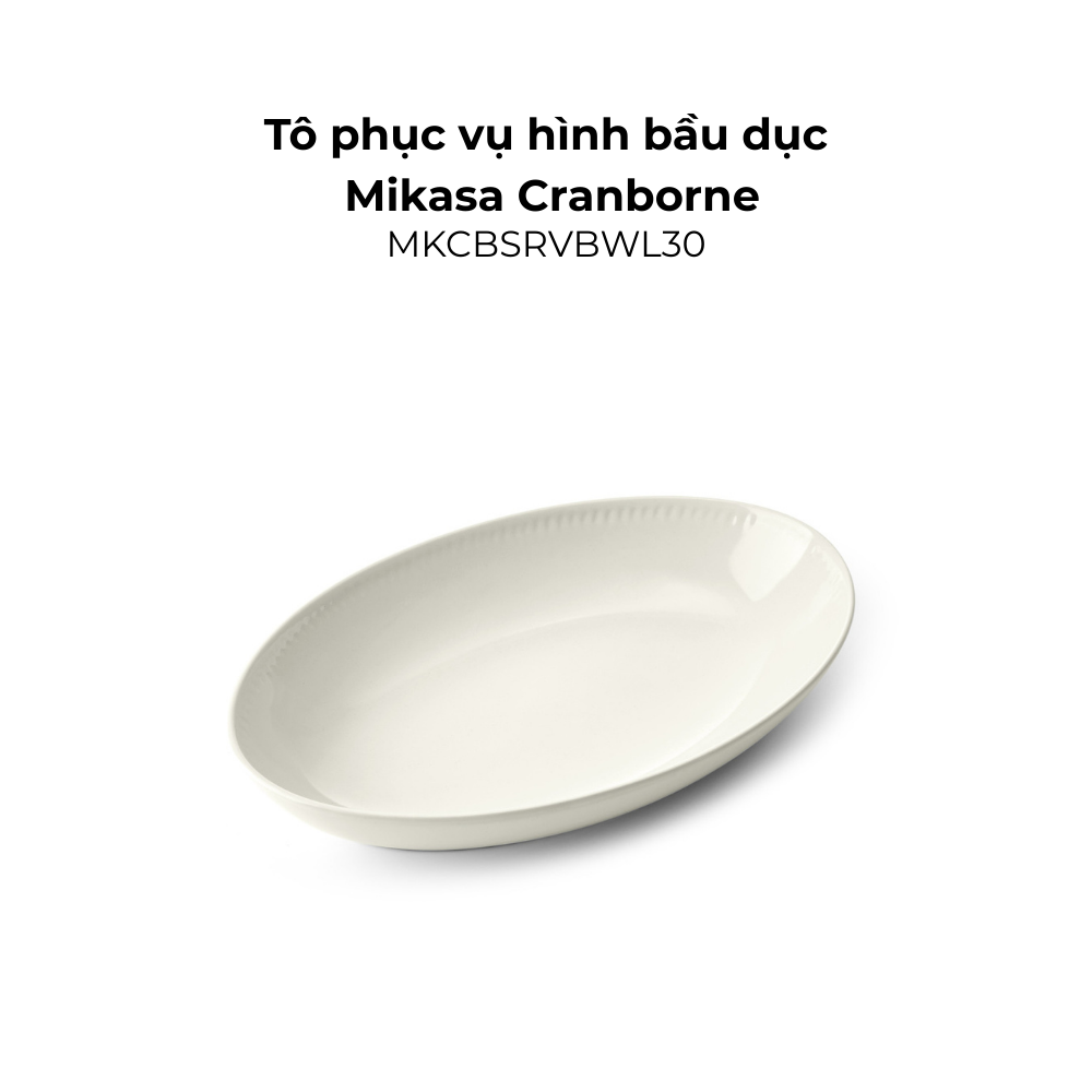Đồ dùng bàn ăn Mikasa Cranborne nhiều món, chất liệu gốm đá
