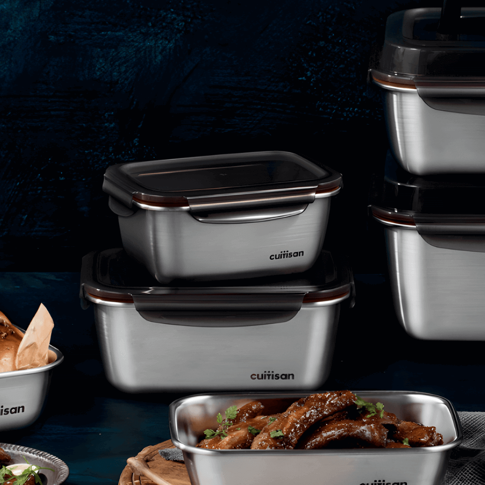 Hộp Inox Cao Cấp Cuitisan Flora nhiều dung tích