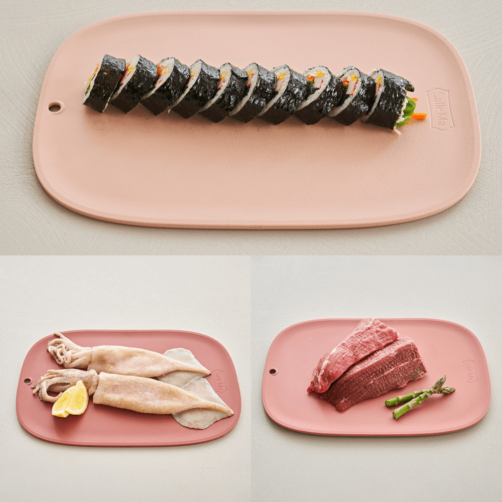 Bộ 3 thớt TPU kháng khuẩn cao cấp SalleMa Macaron nhiều màu