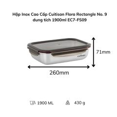 Hộp Inox Cao Cấp Cuitisan Flora nhiều dung tích