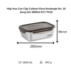 Hộp Inox Cao Cấp Cuitisan Flora nhiều dung tích