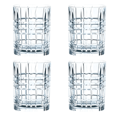 Set 4 cốc whisky thấp Nachtmann Square 101050 345ml