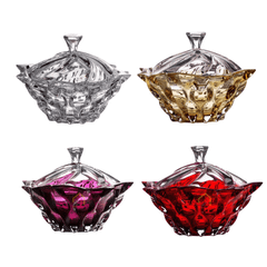 Thố pha lê Bohemia Samba 21cm nhiều màu