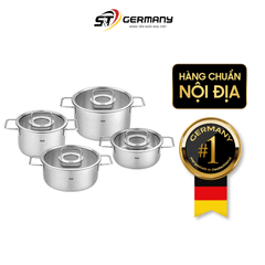 Bộ nồi FISSLER Pure Collection 4 món vung kính made in Germany