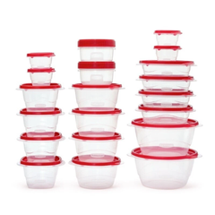 Set hộp Rubbermaid TakeAlongs (20 hộp) màu đỏ Ruby - Made in USA