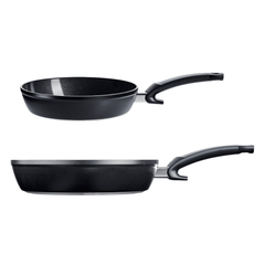 Chảo chống dính Fissler Ceratal Comfort màu đen 24/28 cm