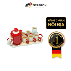 Set Bình nước + 6 cốc kèm khay Dopamine Phong cách Bắc Âu màu đỏ