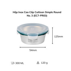 Hộp Inox Cao Cấp Cuitisan Simple nhiều dung tích