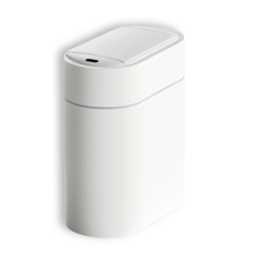Thùng rác cảm ứng ELPHECO cánh bướm nhựa dáng oval 9L màu trắng ELPH6731