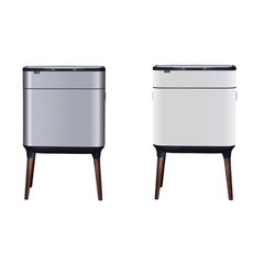 Thùng rác cảm ứng ELPHECO nắp inox 20 L có thùng rác rời bên trong, có chân & khử mùi ozone, nhiều màu