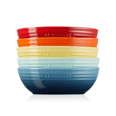 Set 5 đĩa oval cầu vồng Le Creuset 17cm