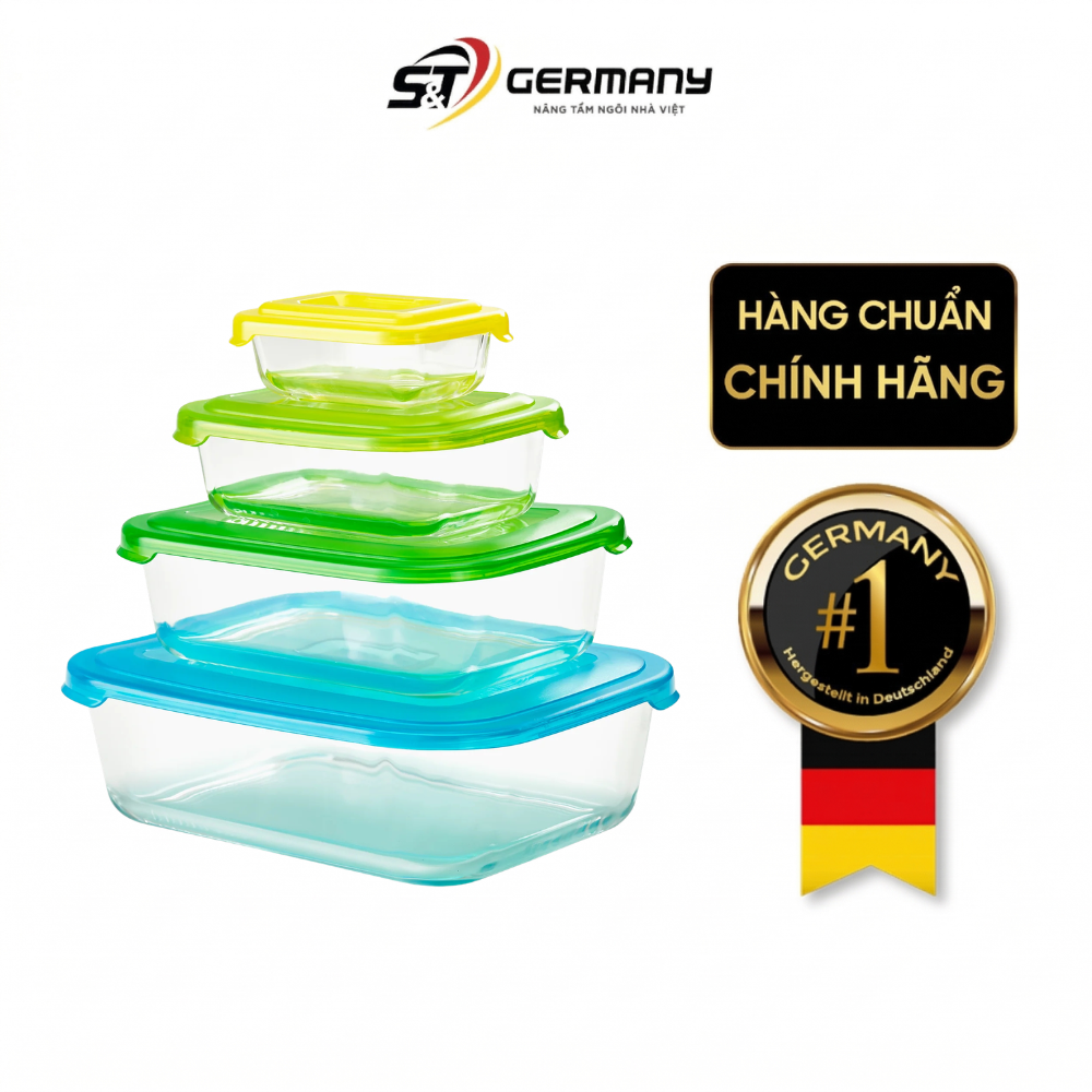 Set 4 hộp thủy tinh đựng thực phẩm Joseph Joseph 81060