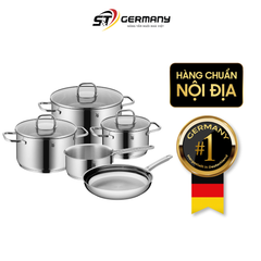 Bộ nồi WMF Inspiration 5 món kèm quánh và chảo thép 24cm