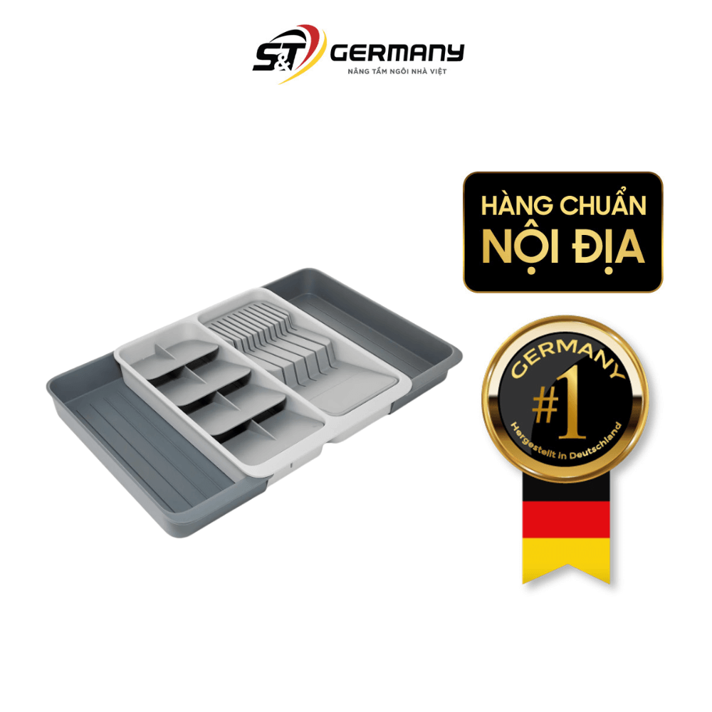 Khay đựng dao muỗng nĩa và cắm dao hộc kéo nhà bếp có thể mở rộng DrawerStore Joseph Joseph 8500015