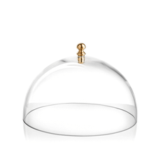 Nắp đậy Le Campane Dome trắng núm đồng 25cm IVV 8525.2