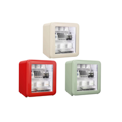 Tủ lạnh mini HCK 48L đựng mỹ phẩm và đồ uống có mặt kính