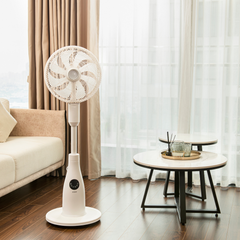 Quạt cây phun sương tạo ẩm cao cấp Joelyns màu trắng