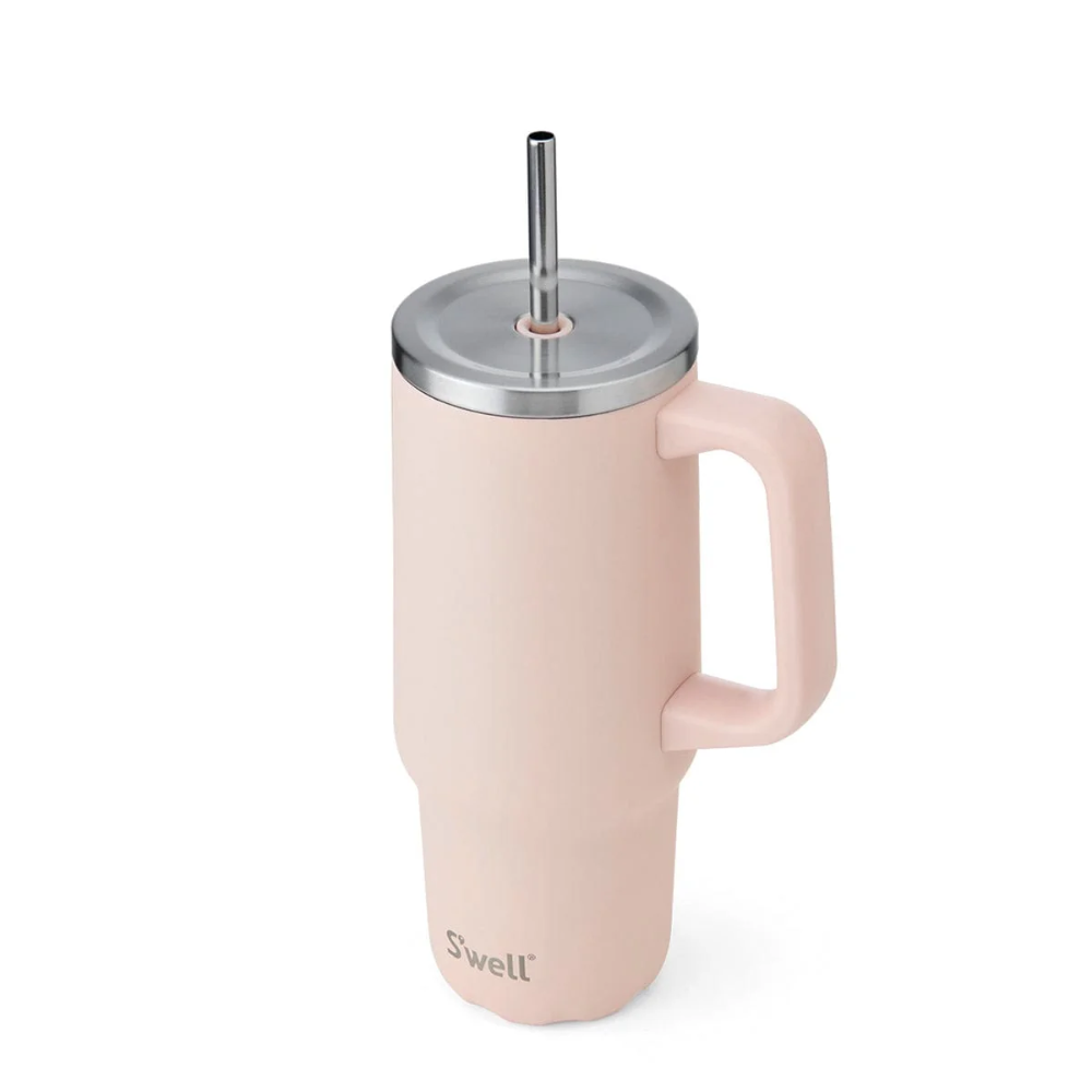 Cốc giữ nhiệt S'well bằng thép không gỉ dung tích 880ml kèm ống hút, có tay cầm