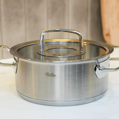 Bộ nồi Fissler Profi 6 món kèm quánh và chảo inox Profi 2 quai made in Germany