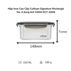 Hộp Inox Cao Cấp Cuitisan Signature nhiều dung tích