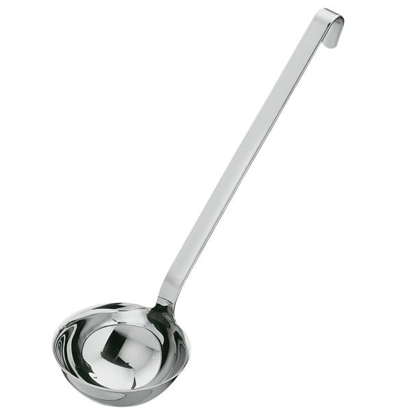 Muôi múc có vành Rösle 100010 cán móc 34.5cm đường kính 10cm