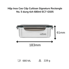 Hộp Inox Cao Cấp Cuitisan Signature nhiều dung tích