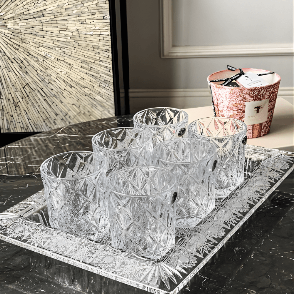 Set 6 cốc thấp Memphis 300ml Crystal Bohemia