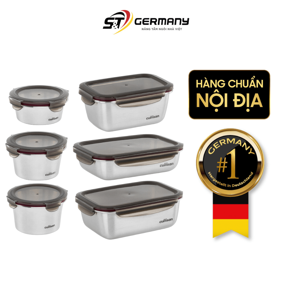 Hộp Inox Cao Cấp Cuitisan Flora nhiều dung tích