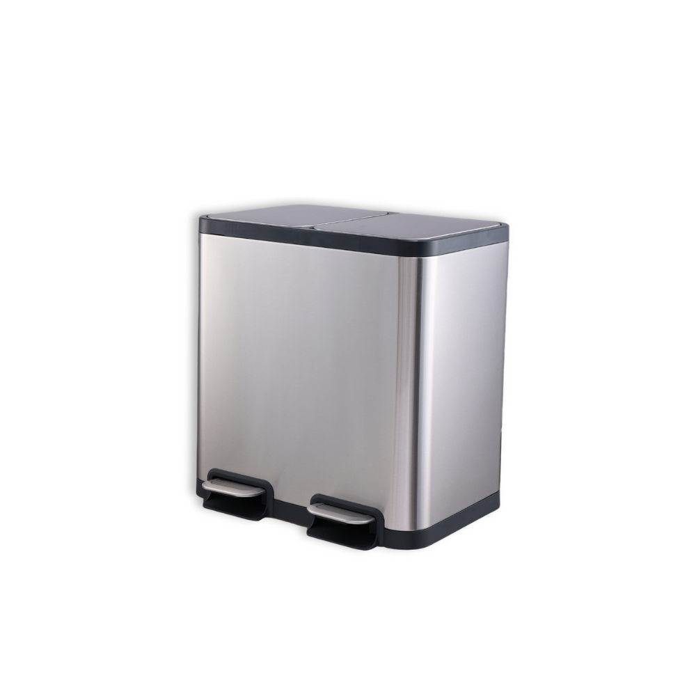 Thùng rác ELPHECO đạp chân đôi dung tích 40L/50L, hai thùng rác rời