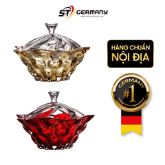 Thố pha lê Bohemia Samba 21cm nhiều màu