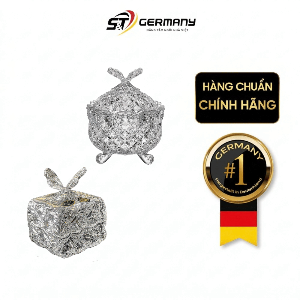 Thố Butterfly Crystal Bohemia nhiều kích cỡ