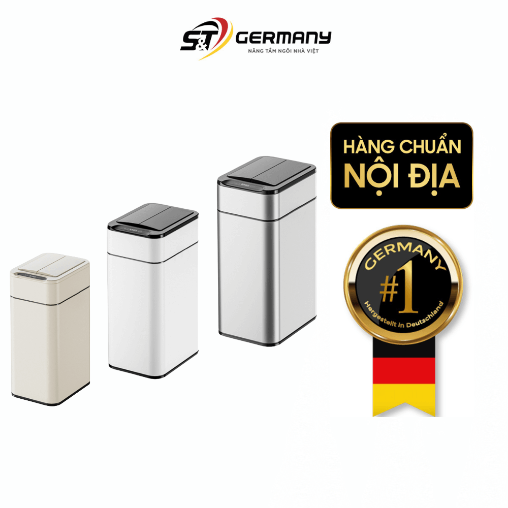 Thùng rác cảm biến ELPHECO mở hai cánh có kẹp giữ túi rác nhiều dung tích, nhiều màu