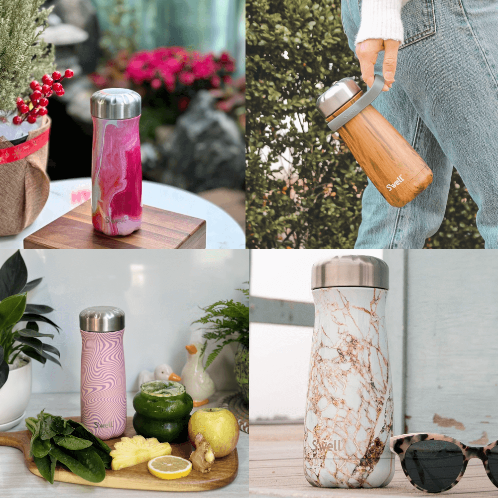 Bình cách nhiệt S'well bằng thép không gỉ, dòng du lịch, 470ml