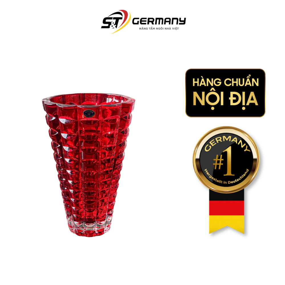 Lọ hoa Millenium 26cm Crystal Bohemia nhiều màu