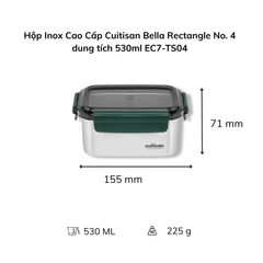 Hộp Inox Cao Cấp Cuitisan Bella nhiều dung tích